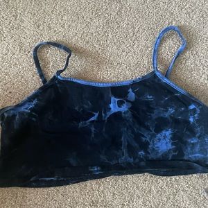 Large tie dyed tank top